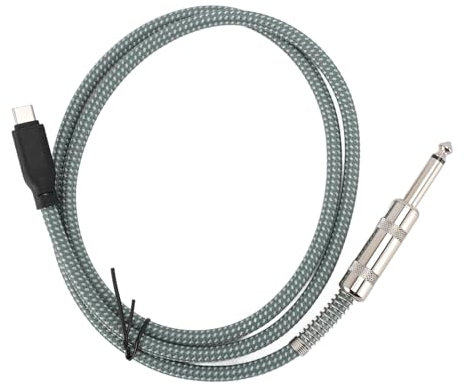 Câble 6,35 Mm vers USB C, Mâle vers Mâle Stéréo 1/4 vers Cordon D'enregistrement de Type C, Câble de Son de Musique HiFi pour Instruments de Musique avec Prise Jack 6,35 Mm, (5M