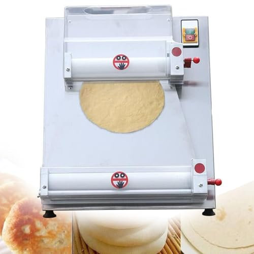 GTANND Stainless Steel Electric Pizza Dough Roller Sheeter,Automatic Commercial Dough Roller Sheeter, 110/220v 600w,For Pizza Dough Make Equipment,40cm