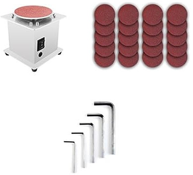 Máquina pulidora, lijadora orbital, Mini lijadora de discos de banco, rodillo de lijado, afilador de bordes eléctrico, máquina de molienda de sobremesa autoadhesiva de 7 velocidades Variables para lij