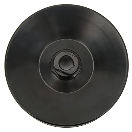Aramox Pompe à Direction Assistée Poulle de Poulie Remplacement des Poulies pour BBC 350 454 Moteur Chevy 1965-1979 avec Arbre de Clavier 5/8 Pouces Black Double Metal