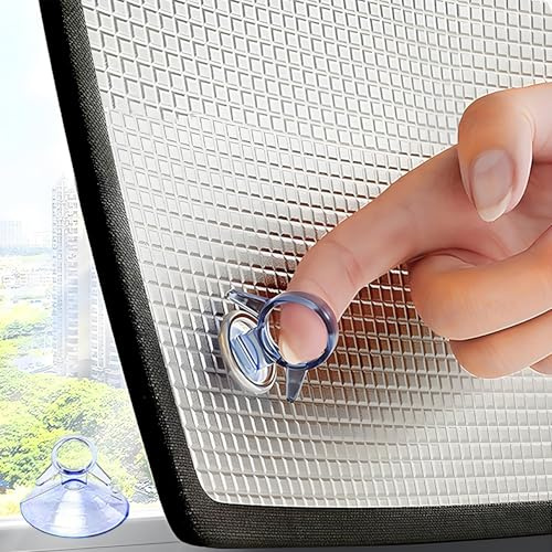 Película Reflectante 8mm De Espesor Aislante Termico Ventanas Película, Película para Ventanas Oscurecimiento Total Película Parasol De Aluminio Película De Vidrio Proteccion Solar(70x80cm)