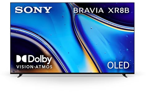 Sony 55 Inch OLED 4K Ultra HD TV BRAVIA XR8B Smart Google TV with Dolby Vision HDR and Exclusive Features for PlayStation® 5 (K-55XR8B)