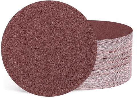 Kozelo 60 Pcs Disques À Poncer 125 mm Grain 40 À Système Auto-Agriffant Papiers De Verre Orbitaux Aléatoires Adaptés Pour Sableuse À Placoplâtre Bois Meuble Métal, Rouge