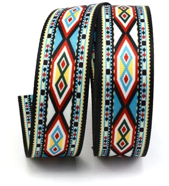 MRVAKDYDI Large Bande élastique Plate, Sangle Multicolore de 38 mm de Large, 4,6 m(5)