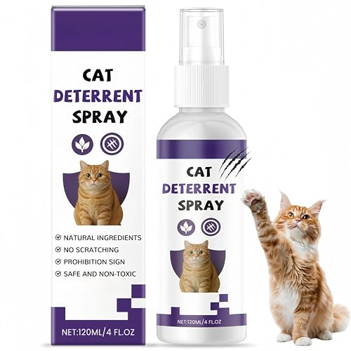 EliiSkinn Anti Scratch Cat Spray, Cat Deterrent Spray Indoor & Outdoor, Safe & Effective Solution, Prevent Cats from Scratching Furniture, Plants, Sofas, Carpets, Curtain 120ml