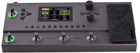Kavolet Multi-Effektpedal, Kraftvoller Sound, Gitarrenverstärker-Groove-Station für die Musikkreation, Graue Aluminiumlegierung, 1 Set (EU-Stecker)