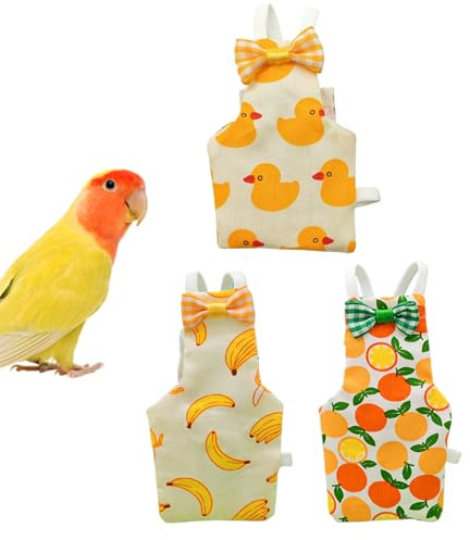 Pannolino per piccione, 3 pezzi, con fissaggio a , , regolabile, leggero, comodo, accessorio durevole, abbigliamento per animali domestici per parrocchetti, parrocchetti