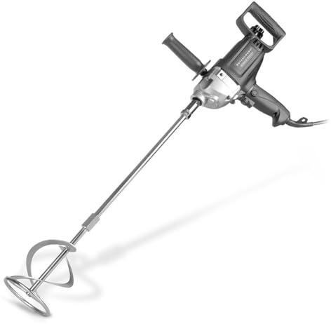 STAHLWERK Agitador RW-1000 ST – 1.000 W, 550 rev/min, batidora de mortero eléctrica con circulación derecha e izquierda, control de velocidad del motor, mezclador de mortero, hormigonera, batidora de