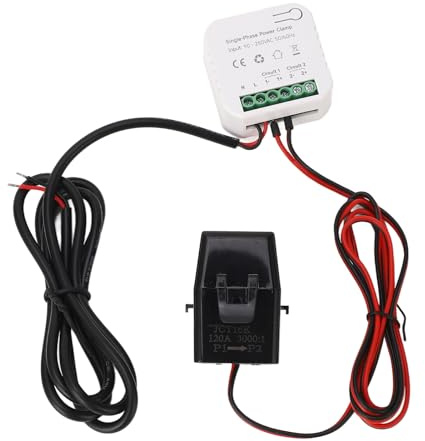 Tester per contatori elettrici WiFi Smart Energy Monitor con trasformatore di corrente 120A Monitoraggio AC 90‑250V solare fotovoltaico per la casa