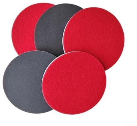 Spugna abrasiva a grana fine 1500, 75 mm, 48 pezzi, per la lavorazione del legno, cartongesso, vernice auto, lucidatura dei metalli, rivestimento floccato per uso ripetuto in officina