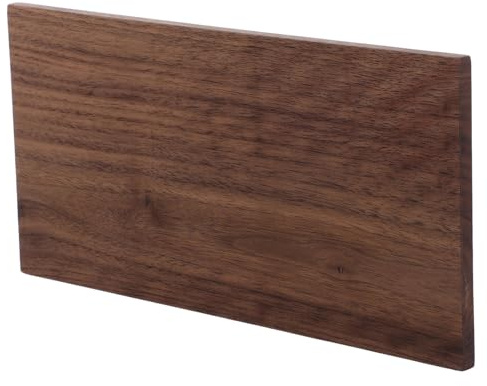 Operitacx Tablero de Madera Contrachapado de Nogal 30x15x1 Cm, Panel Multifunción para Bricolaje, Artesanía y Decoración del Hogar, Madera Dura Natural Acabado Rústico para Proyectos