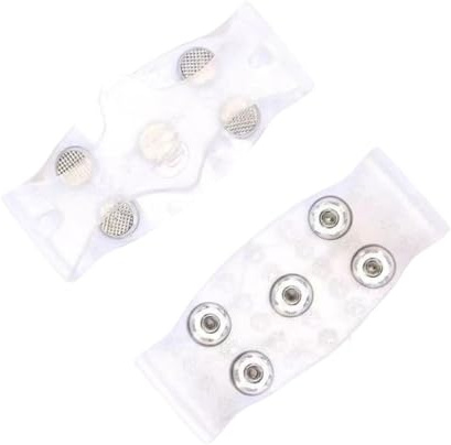 Oshhni Ice Spikes Schuhspikes Schuhkrallen Schuhüberzüge Anti Rutsch Edelstahlspitzen für Sicheres Gehen Und Laufen für Senioren Outdoor Aktivitäten Winterwa, Klar