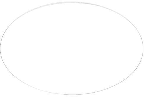 OUNONA Transparent Rund Akrylskiva med Släta Kanter Lätt och Hållbar Akrylplåt för DIY Bildramar Hobbyprojekt och Bordsskydd för Kreativt Hantverk och Konstnärliga Användningar