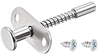 sourcing map Plunger Latches Spring-Loaded Stainless Steel 7mm Dia Head 6mm Dia Spring 70mm Total Length