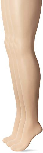 No Nonsense womens Graduated Compression Smart Support Control Top Pantyhose, 3 Pair Pack