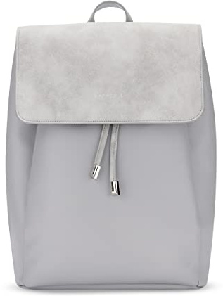 Expatrié Rucksack Damen Elegant Grau - Estelle - Moderner Kleiner Tagesrucksack für City, Business & Uni - Kunstleder Damenrucksack Klein - Wasserabweisend