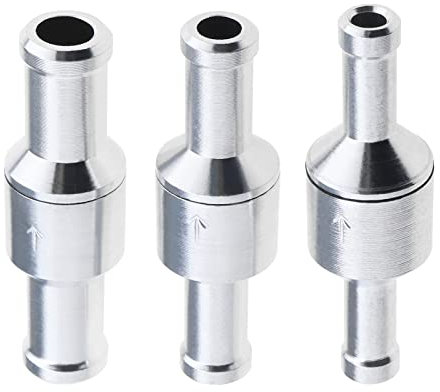 Be In Your Mind 3pcs Clapet Anti-retour Unidirectionnel en Ligne 6mm 8mm 10mm Vanne en Aluminium pour Tuyau d'eau Essence Biodiesel Liquide de Refroidissement Pompe à Pression d'eau Accessoires