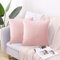 CXTAI 2x Pink Velvet Cushion Covers Decorative Square Throw Pillow Cover Pillowcase 18x 1845 x 45cm