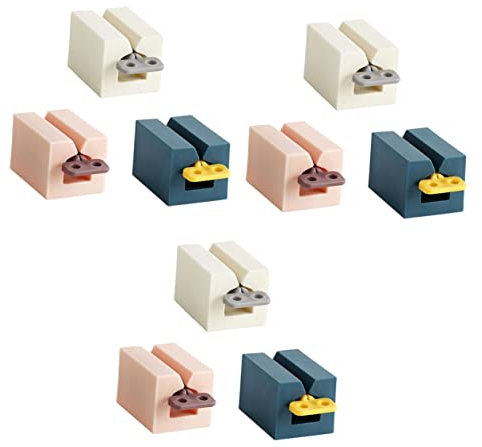 Healvian 9pièces Squeezer De Dentifrice Plastique De Blanc Rose Bleu Foncé Distributeur Pratique Pour Salle De Bain Économie Déchets