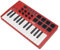 M-VAVE SMK-25RD - Teclado Controlador MIDI USB de 25 Teclas con 8 Pads de Batería Retroiluminados, Bluetooth, 8 Teclas, Teclas Dinámicas Profesionales, Rojo