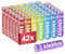 kisidus AAA Batterien 42er Pack, Bunte Alkaline Batterien, LR03 1,5V, ideal für Spielzeug, Funkmaus, Taschenlampen und Haushalt