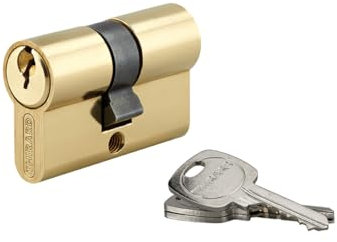 THIRARD - Cylindre de serrure double entrée, 20x20mm, anti-arrachement, 3 clés, laiton