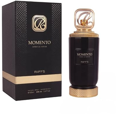 Momento Parfüm RiiFFS Momento Extrait de Parfum 100 ml – Luxus Herrenparfum aus Dubai – Orientalisch, süß & intensiv – Mit Safran, Mandarine, Rose & Oud – Langanhaltender, eleganter Duft für Männer