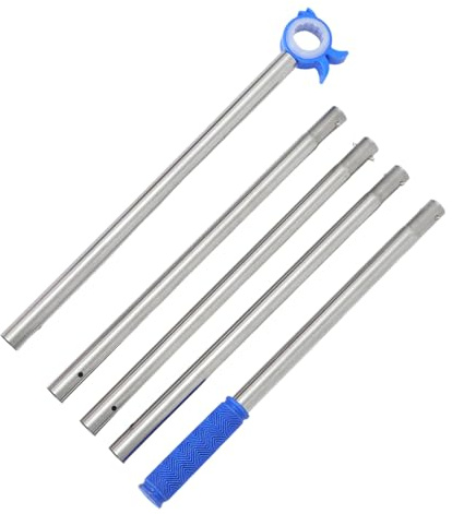 HAMPPLIES Asta Telescopica Apri Finestra Manico Lungo Antiscivolo, Bastone Estensibile per Apertura Lucernari e Tende, Strumento Multiuso per Anziani in Cucina, Camera da Letto e Soffitta,