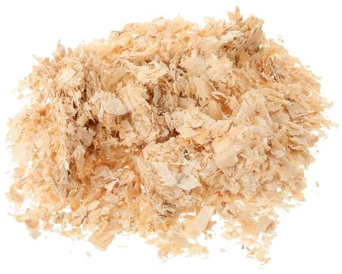 NUOBESTY Litière en Copeaux de Bois pour Petits Animaux et Cobayes, Absorbe Odeurs, Favorise Le Comportement Naturel, pour Nidification et Creusage, 500g Khaki