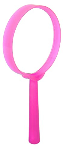 Vistreck Mini Handhållen Förstoringsglas med Plasthandtag - Bärbar Läslupp för Studenter och Barn (Rosa)