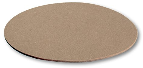 Filzbrand Filz Untersetzer rund 25 cm groß, 3mm stark, Deko Filzuntersetzer für Gläser, Vasen oder Teller, Designfilz aus 100% Wolle, Cappuccino – Made in Germany