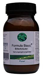 Formula Basic Bitterkräuter - 125g Pulver - Entgiftungskomplex - Reinigung der Entgiftungsorgane - Leber entgiften - Körper Entgiften - Microflorana - 100%Natürlich