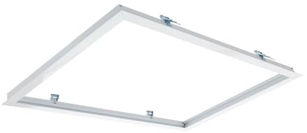 LEDKIA LIGHTING - Marco Empotrable para Paneles LED 60x30 cm | Instalación en Interior | Aluminio Resistente | Dimensiones Compactas | Acabado Blanco