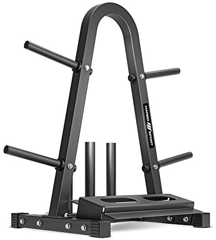 Marbo - Multifunktionaler Hantelständer - Ständer für Hanteln, Gewichte und Langhanteln - Tragfähigkeit 300 kg - Hantelablage, Gewichtständer, Langhantelständer - MH-S007 2.0