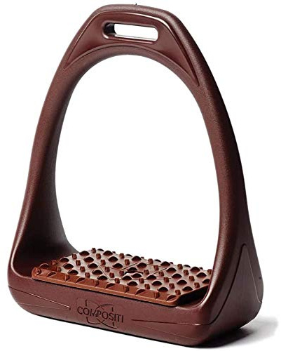 Compositi Reflex 465137BRN-475 3D Wide Track Steigbügel, braunes Pad, 4,75 cm