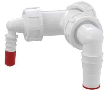 Alcaplast P149Z Double Connector G1''/8-23 with Flaps, Washing Machine Connector