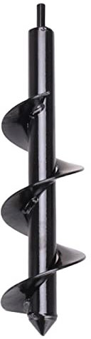 Shunfaji Mèche Jardin Tarière, Forets de tarière en Acier Carbone, Perceuse Hélicoïdale de Jardin pour Plantes de Jardintarière pour Perceuse Hexagonale 3/8 Ensemble (Dia: 8cm L: 45cm)