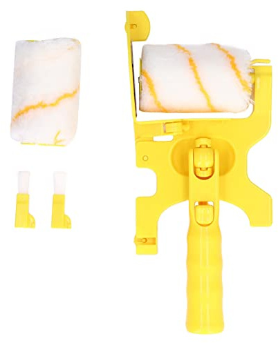Pinceau à Rouleau de Bordure de Peinture, Kit de Brosse à Rouleau de Peinture Multifonctionnel pour Plafond de Mur de Pièce, Peinture Extérieure d'Intérieur