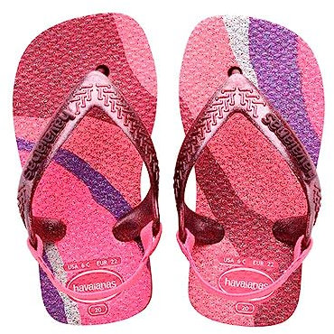 Havaianas Baby Palette Glow, Flip Flop Unisex Baby, Velvet Rose, 4C