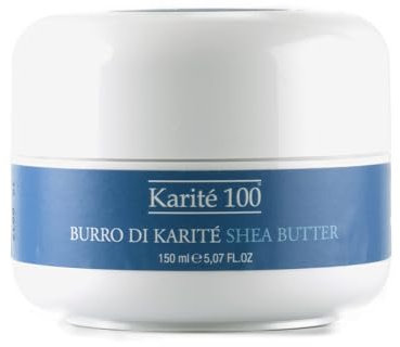 Karité Bioélite Burro di Karité 100 – Crema Idratante Naturale Viso e Corpo 150 ml – Puro e Biologico, Emolliente, Elasticizzante, Antiossidante e Protettivo – Made in Italy