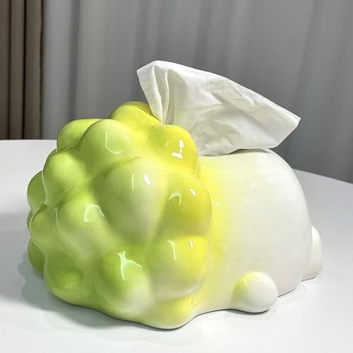Seidenpapierbox, kleine Schüssel, Keramik-Taschentuchbox, Wohnzimmer-Esstisch, Haushaltspapierbox, Couchtisch, Desktop-Gemüsehund, dekorative Ornamente