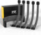 EZDIY-FAB Cavo di Estensione PSU con Sleeved Custom Mod GPU PC Alimentazione Morbido Nylon Intrecciato con kit Pettine 24PIN/3x 8PIN a 6+2Pin/2X 8PIN a 4+4PIN-300MM/11.8in-Carbonio