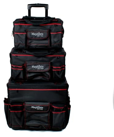 Mephisto Werkzeugtrolley, Tasche, Trolley Nova aus strapazierfähiger Outdoor-Stoff 1680 Denier PU-Gewebe, Stabile Kunststoffrollen, Höhenverstellbarer Teleskopgriff, Zuladung insgesamt 70 KG