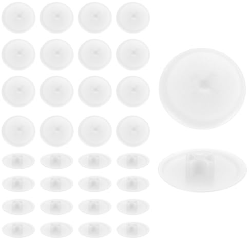 Sourcing Map 200Pcs White Plastic Screw Cap Covers, 17 x 4mm Phillips Screw Decoration Cover