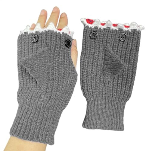Halbfinger-Handschuhe für Damen – Cosplay-Kostüm-Handschuhe, Schreibhandschuhe, Halbfinger-Handschuhe | Künstlerhandschuh für Zeichentablett, Halbfingerhandschuhe für warmes Winter-Cosplay, Damen und