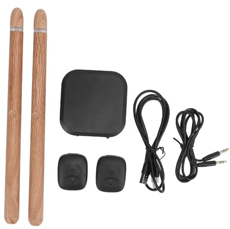 Virtual Air Drum Set Electric Drumsticks, Innovatives Kompaktes Elektronisches Air -Drum -Kit mit Drumsticks und Pedalen für Anfänger für Erwachsene, Übung Tool Zum Lernen von