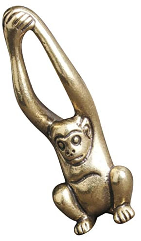 ABOOFAN Gibbon Figur Messing Vintage Dekoration Büro Wohnzimmer Glücksbringer Kompakt Und Stabil