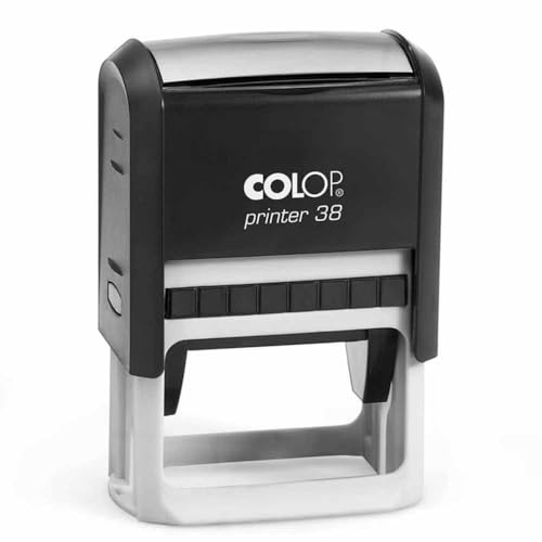 Mister Timbri Timbro Autoinchiostrante 56x33mm Rettangolare Personalizzabile - 8 Righe di Testo, Ecologico e Ideale per Dati Aziendali o Firma