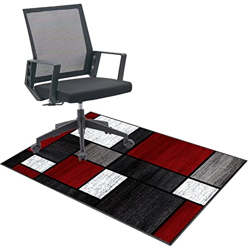 Tappetino per sedia da gioco da ufficio, 140 x 180 cm, protezione per pavimento per sedie a rotelle, pavimenti duri, piastrelle, superficie resistente e antiscivolo, ideale per uso domestico e ufficio