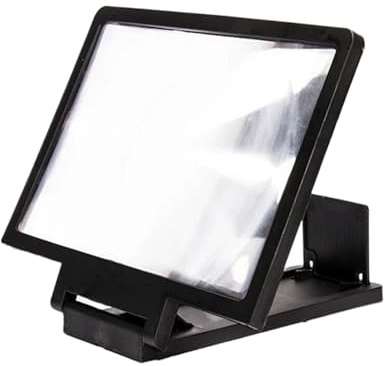 HD 3D-Handy-Bildschirm TV Lupe Verstärker Mini Retro Telefon Bildschirm Lupe mit Ständer Smartphone Bildschirme Verstärker Zum Ansehen von Filmen Spielen Spielen Unterstützt Alle Smartphones